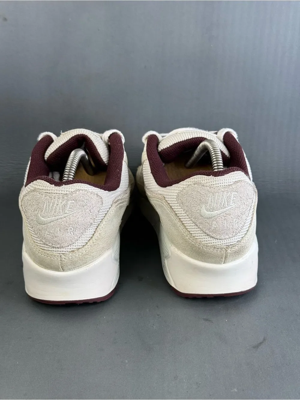 Nike Air Max 90 PRM Sail Burgundy Crush Men's sneaker shoes size 9.5